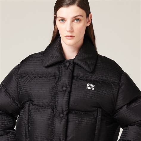 miu miu nylon down jacket|MIU MIU .